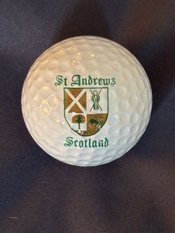 St. Andrews collector golf ball sleeve (6)  NEW