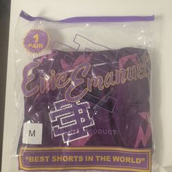 Eric Emanuel x BAPE Miami Basic Short Purple/Pink/Black Men's
