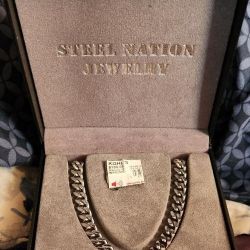 NEW IN BOX JEWELRY CHAIN THICK STAINLESS LYNX NECKLACE 