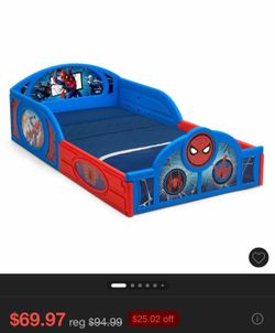 Spider Man Plastic Toddler Bed