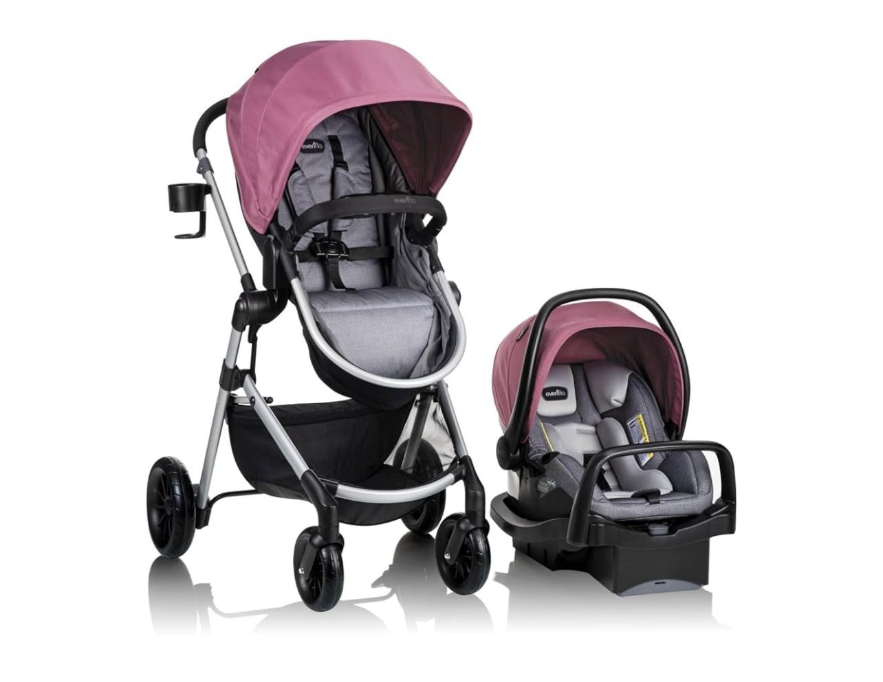 Evenflo Pivot Modular Travel System with LiteMax Infant Car Seat