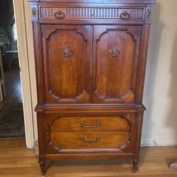Antique Cherry Wood Wardrobe