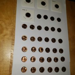 1958-D Wheat Pennies - Excellent Conditions