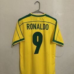 Brazil 1998 Home Ronaldo Jersey (small Medium Large XL 2X)
