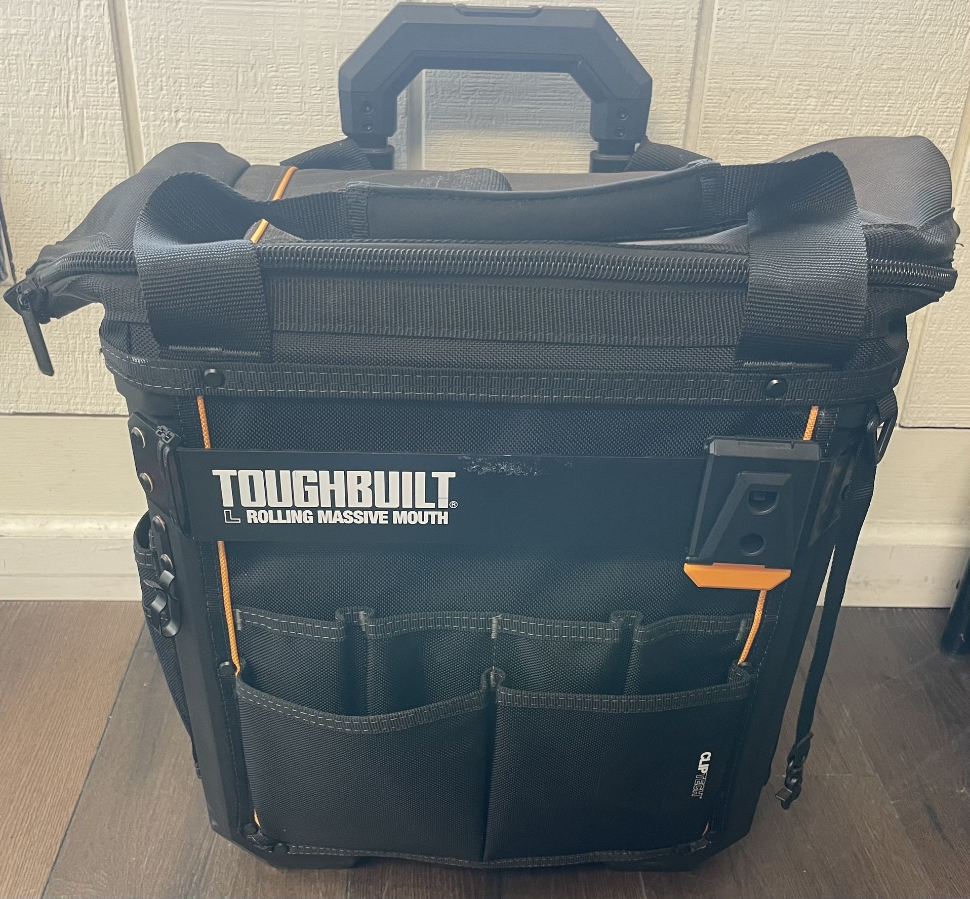 ToughBuilt 18” Rolling Massive Mouth Hard Bottom Tool Bag