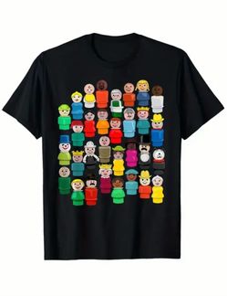 👧🏼 New! Retro 70s Kid Fisher-Price T-shirt Gen X black Tee Size XL