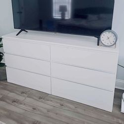 WHITE dresser 🤍✅🤍✅ 6 Drawer Dresser