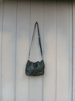 Marc Jacobs Green Leather Bucket Crossbody Bag