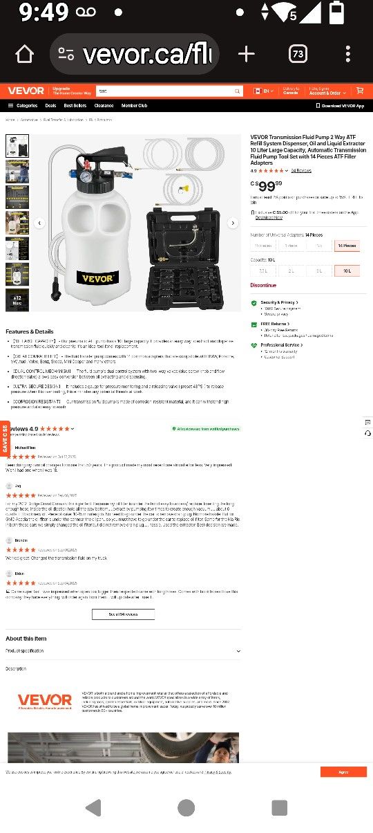 Transmission Fluid Pump Tool