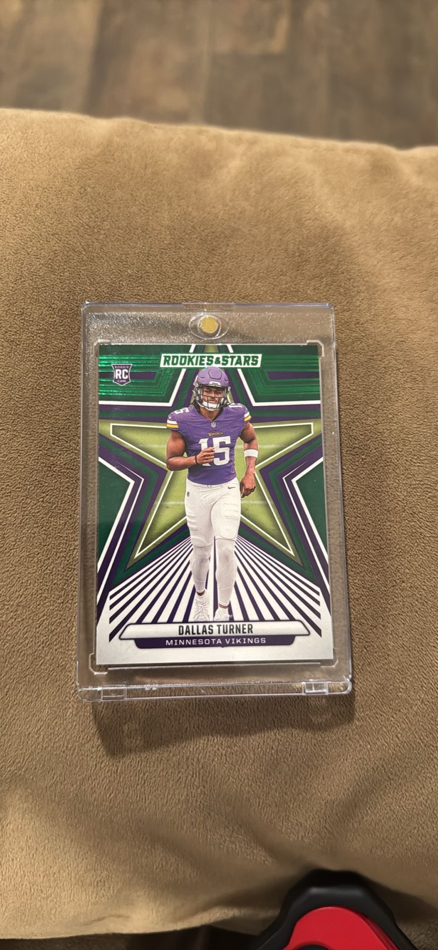 Dallas Turner 2024 Panini Rookies & Stars trading card.