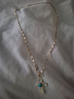 14k necklace with cross