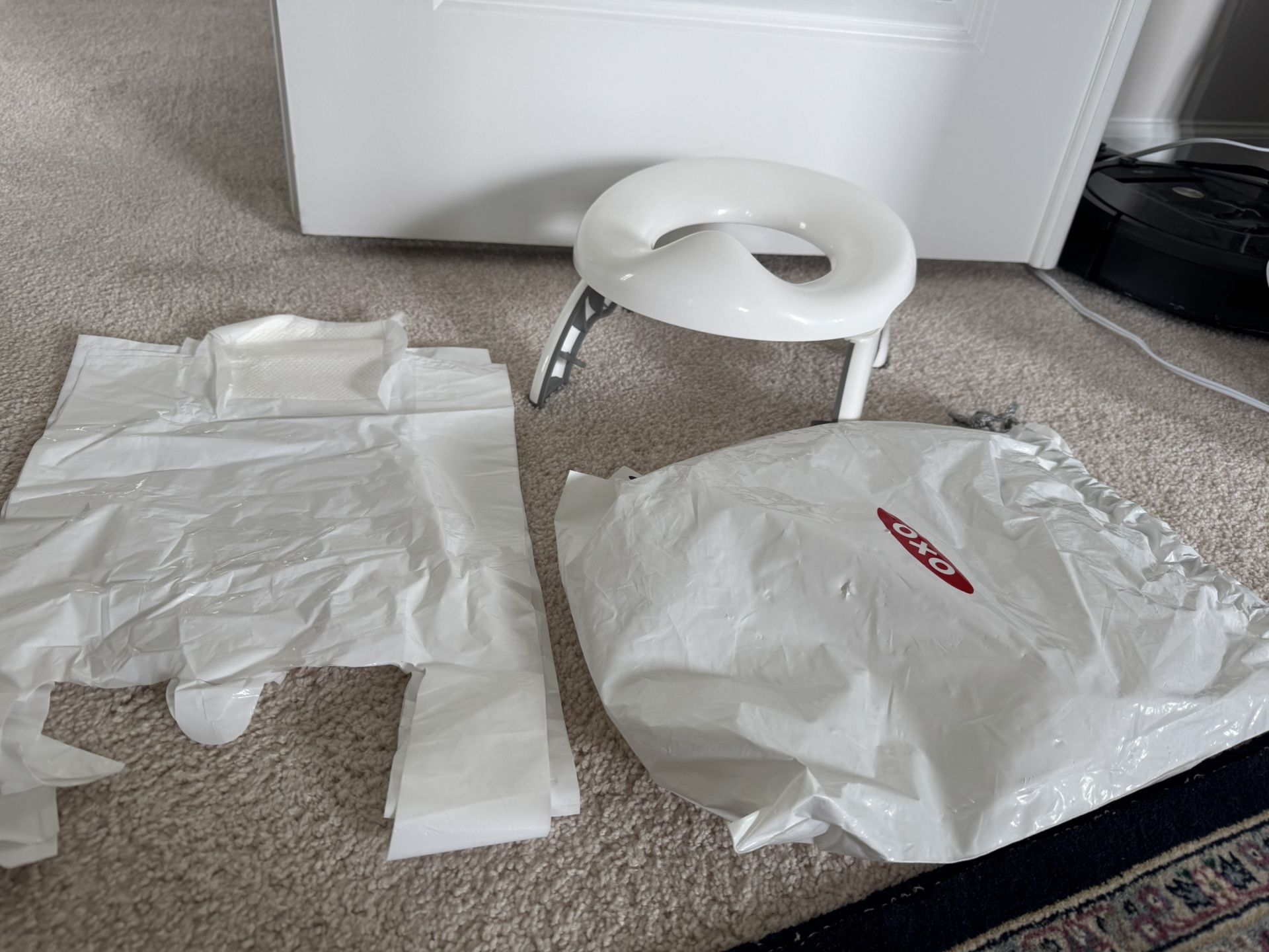 OXO Tot 2-in-1 Go Portable Potty with Travel Bag, Travel Potty Seat for Toddler