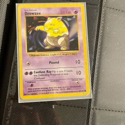 Drowzee Shadowless Pokemon Card Vintage