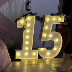 Marquee Letters  “GiGI 15”