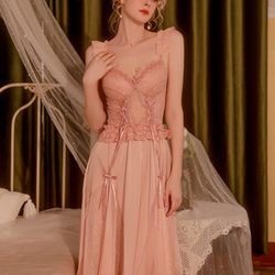 Vintage Lingerie Victorian Lace Nightgown 