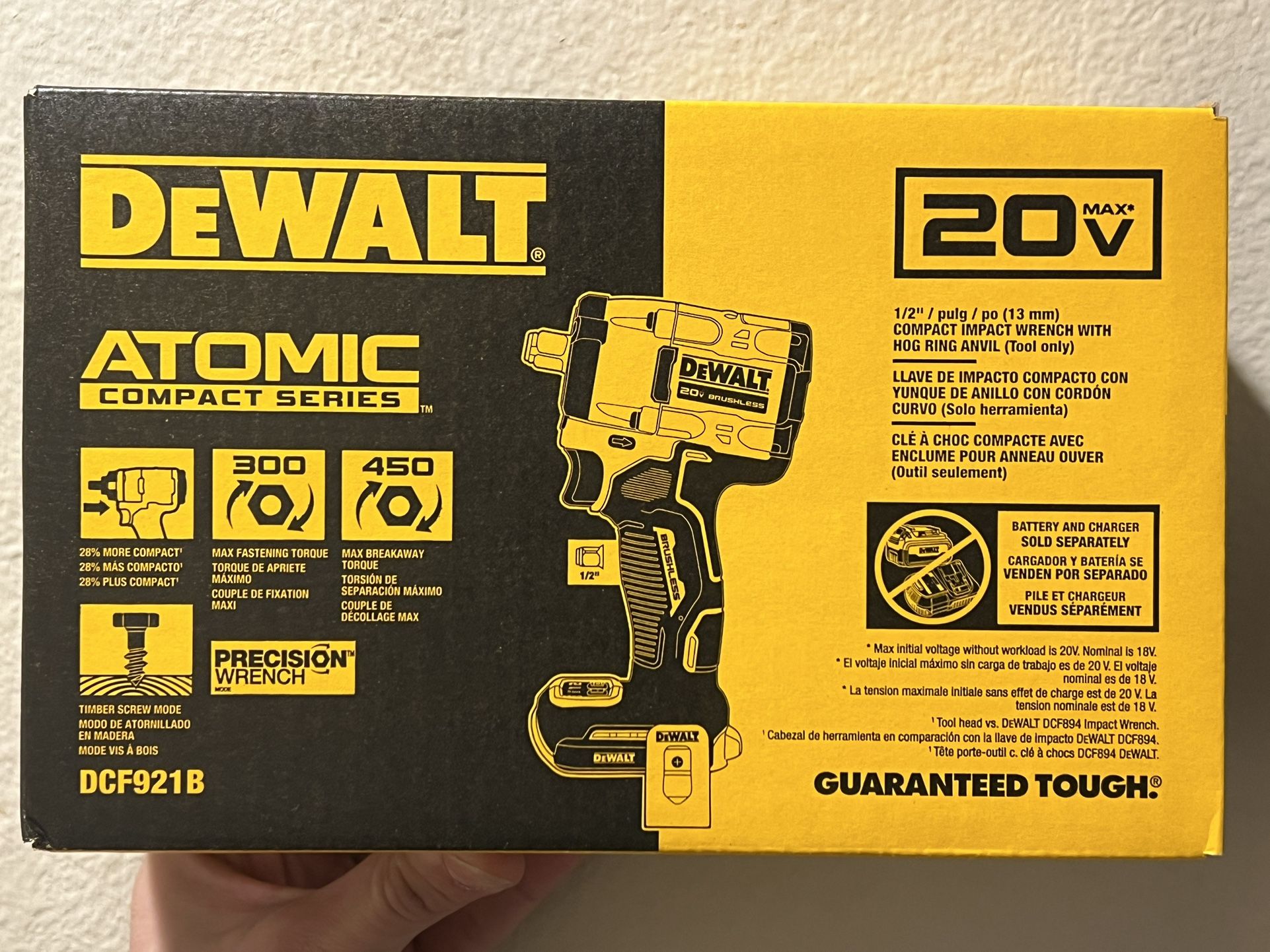 Dewalt 1/2β Compact Impact Wrench π§ Variable Speed.! Brand New