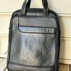 Black Genuine Leather Backpack - Stylish, Durable, and Affordable 
