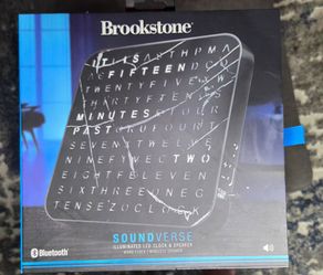 Brookstone Word Clock - Bluetooth