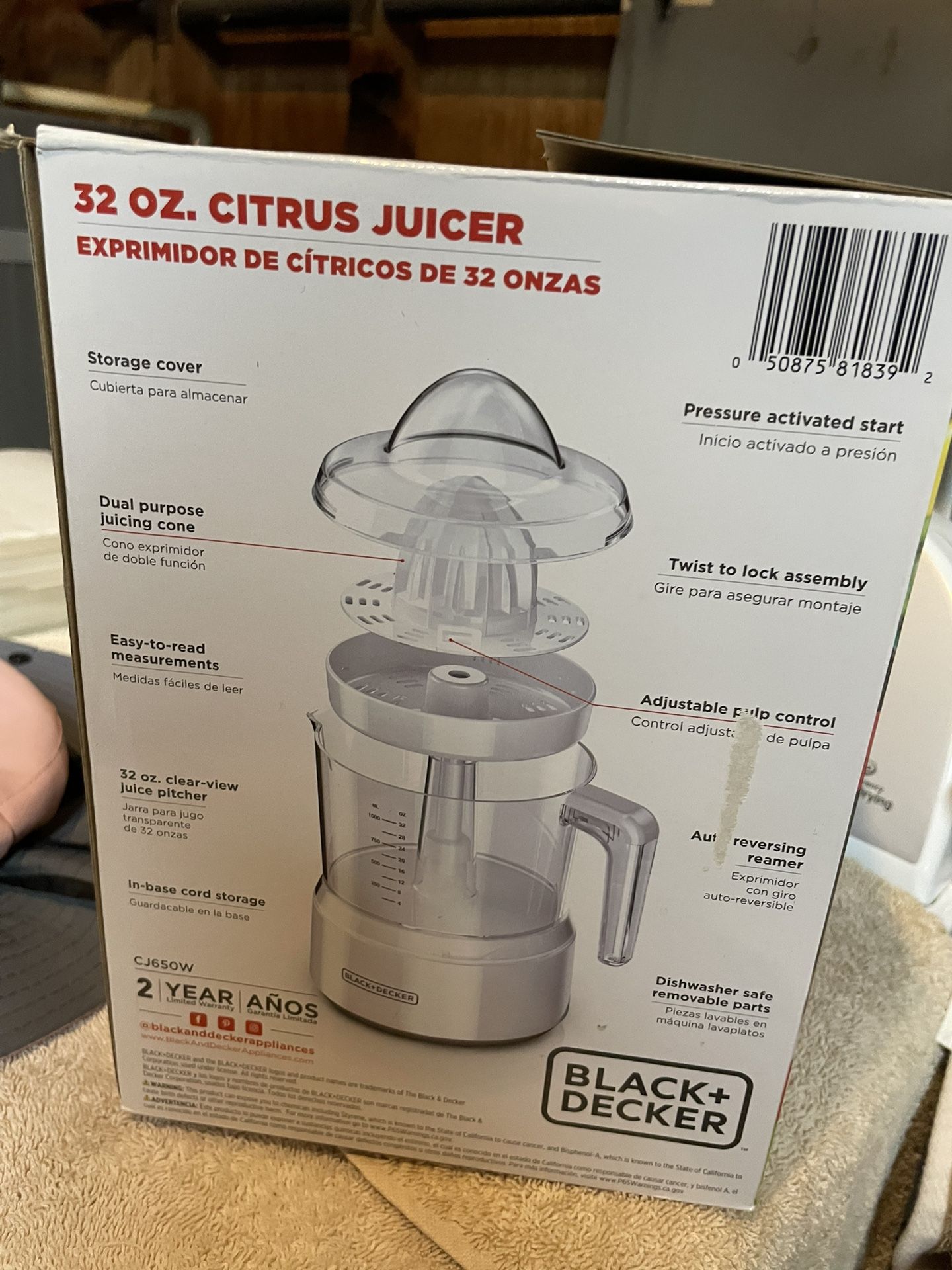 Black & Decker juicer