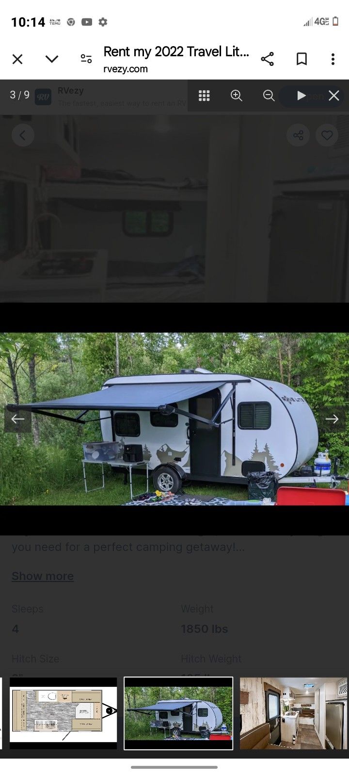 14BH ROVE LITE CAMPER $7,000 OBO