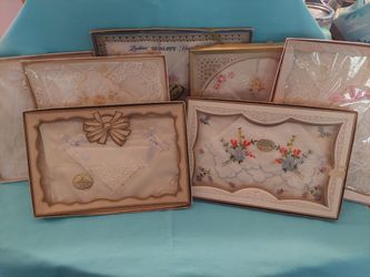 Vintage Hand Embroidered Floral Handkerchiefs