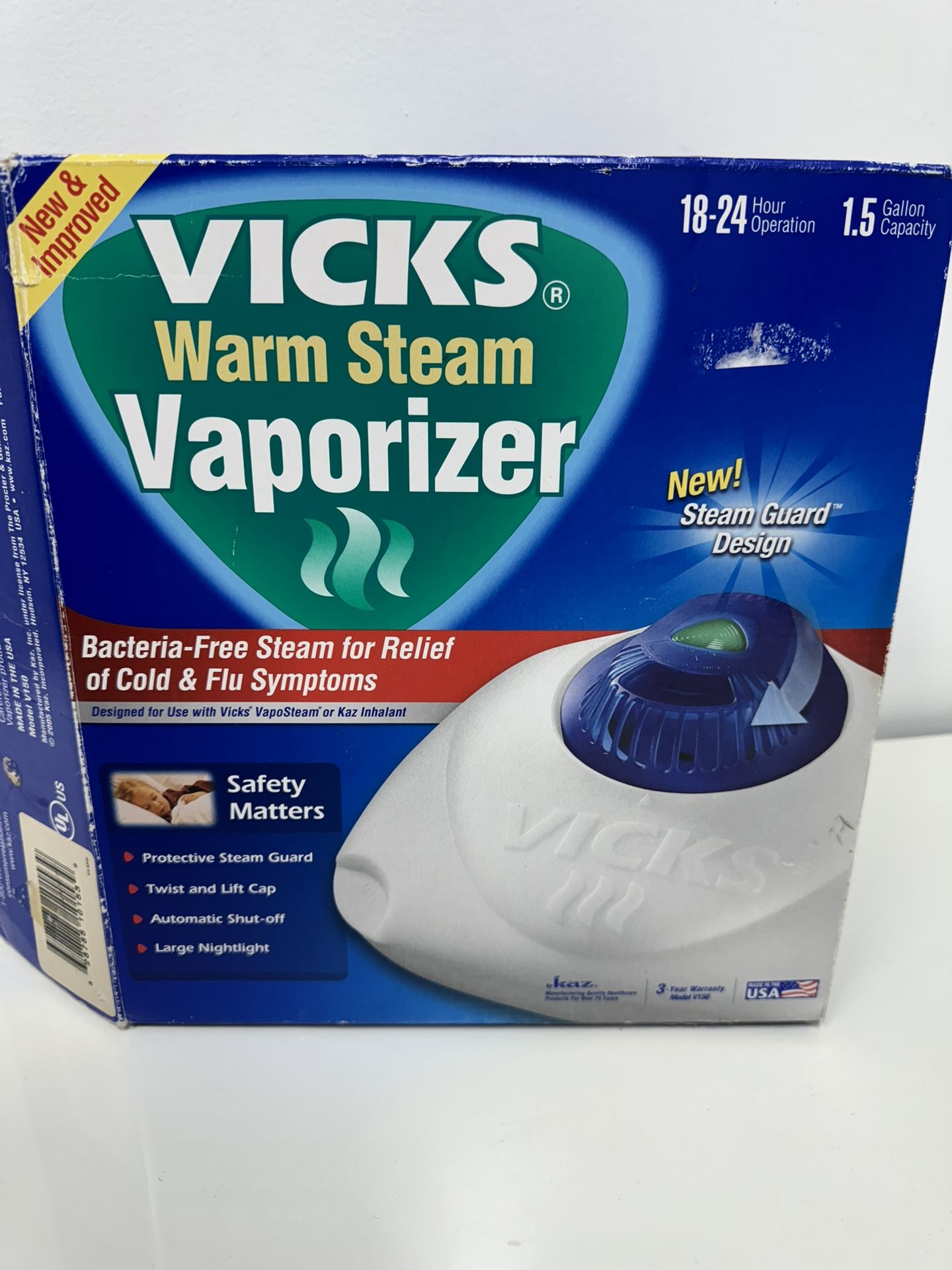 Vick’s warm Steam Vaporizer humidifier