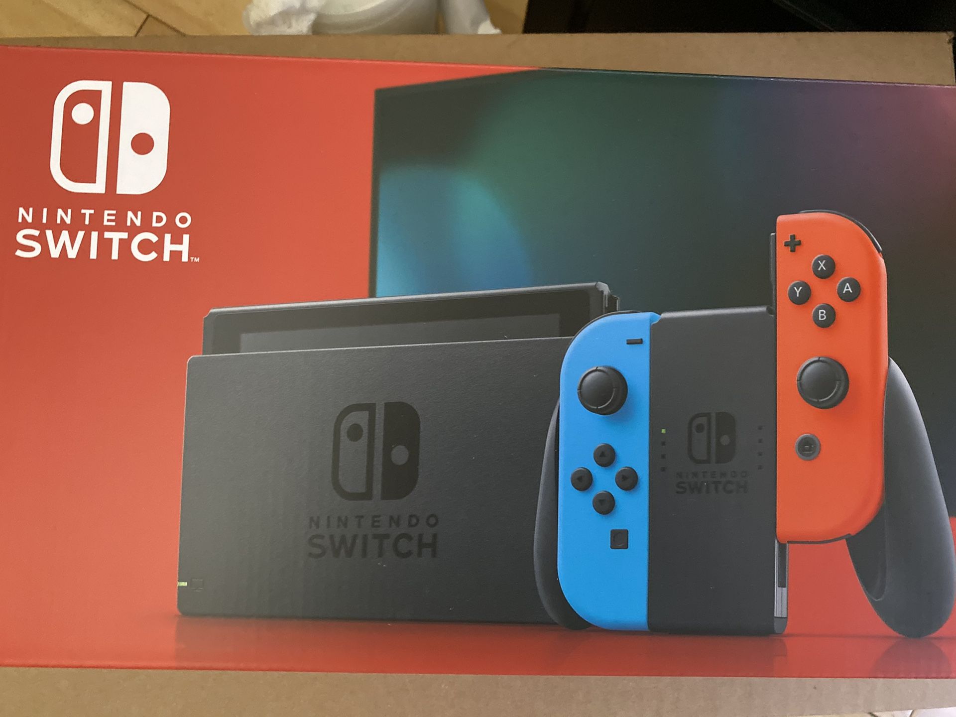 Nintendo Switch V2 32 GB neon blue and red Console