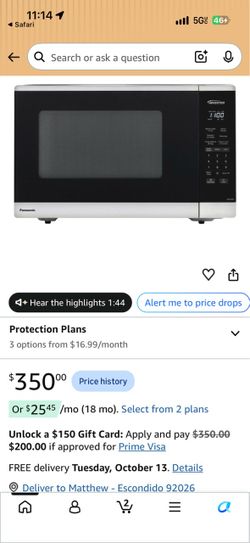 Panasonic inverter microwave