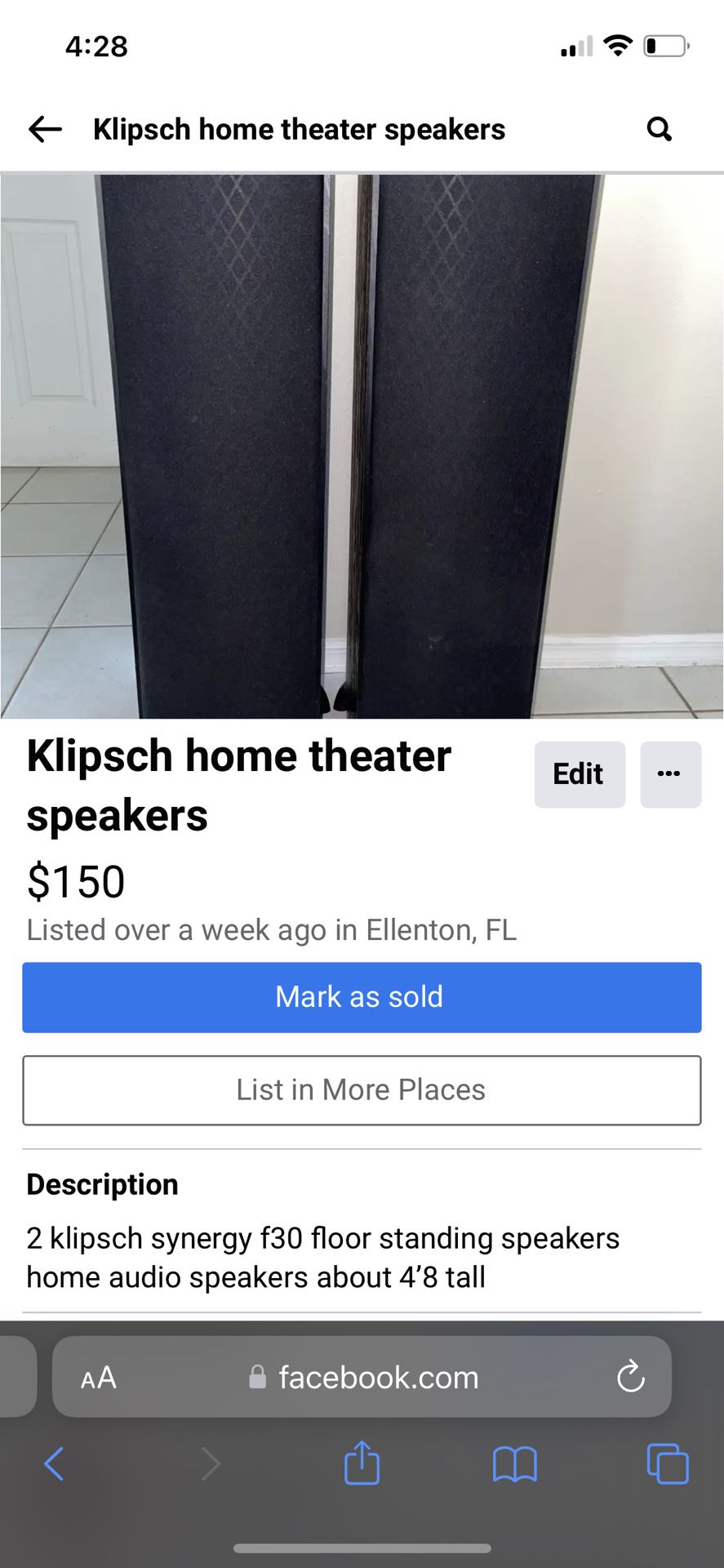 Klipsch Home Theater Speakers 