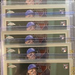 Bobby Witt Jr. Topps Chrome Update Rookie Debut Lot (8) 