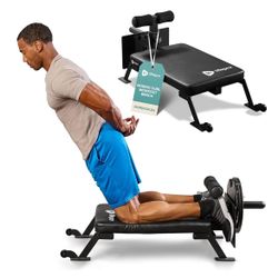 Lifepro Nordic Curl Workout Bench - Home Gym Hamstring Curl Machine & Glute Bench with Transport