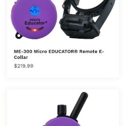 Micro Educator Dog Training SHOCK COLLAR with Tracker And App Compatibility 