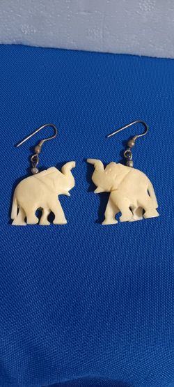 Vintage Elephant Earrings 