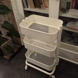 Ikea White Utility Cart
