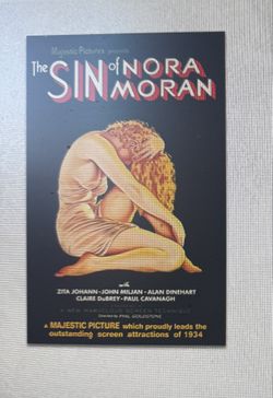 Lithograph Of The Movie Poster -THE SIN OF NORA MORAN Done By Alberto Vargas