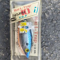 The item in the image is a vintage Bill Lewis Rat-L-Trap System 10 lipless crankbait