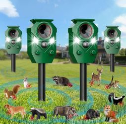 Solar Ultrasonic Animal Repellent Outdoor