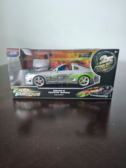 Jada Fast furios toyota supra silver finish