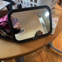 Monbebe Pivoting Baby Mirror For Car - Black