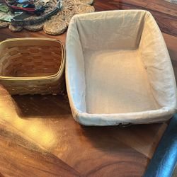 Two longaberger baskets 
