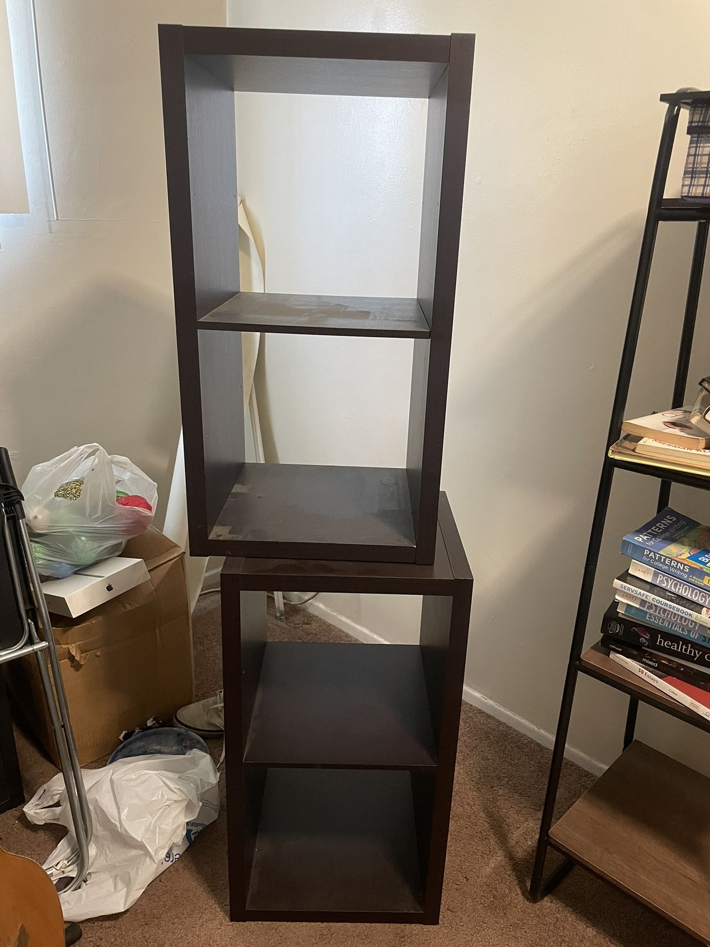 Dark Brown Shelves