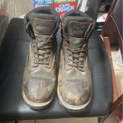 Wolverine Boots Men Size 10 Used In Good Working Condition 