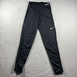 Nike Pro Dri-Fit Compression Leggings Women’s Size M Black Athletic Gym #3F