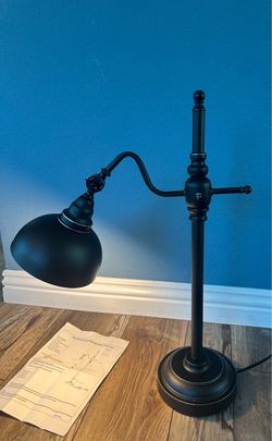 Brand New Black Farmhouse Adjustable Desk Lamp – $20