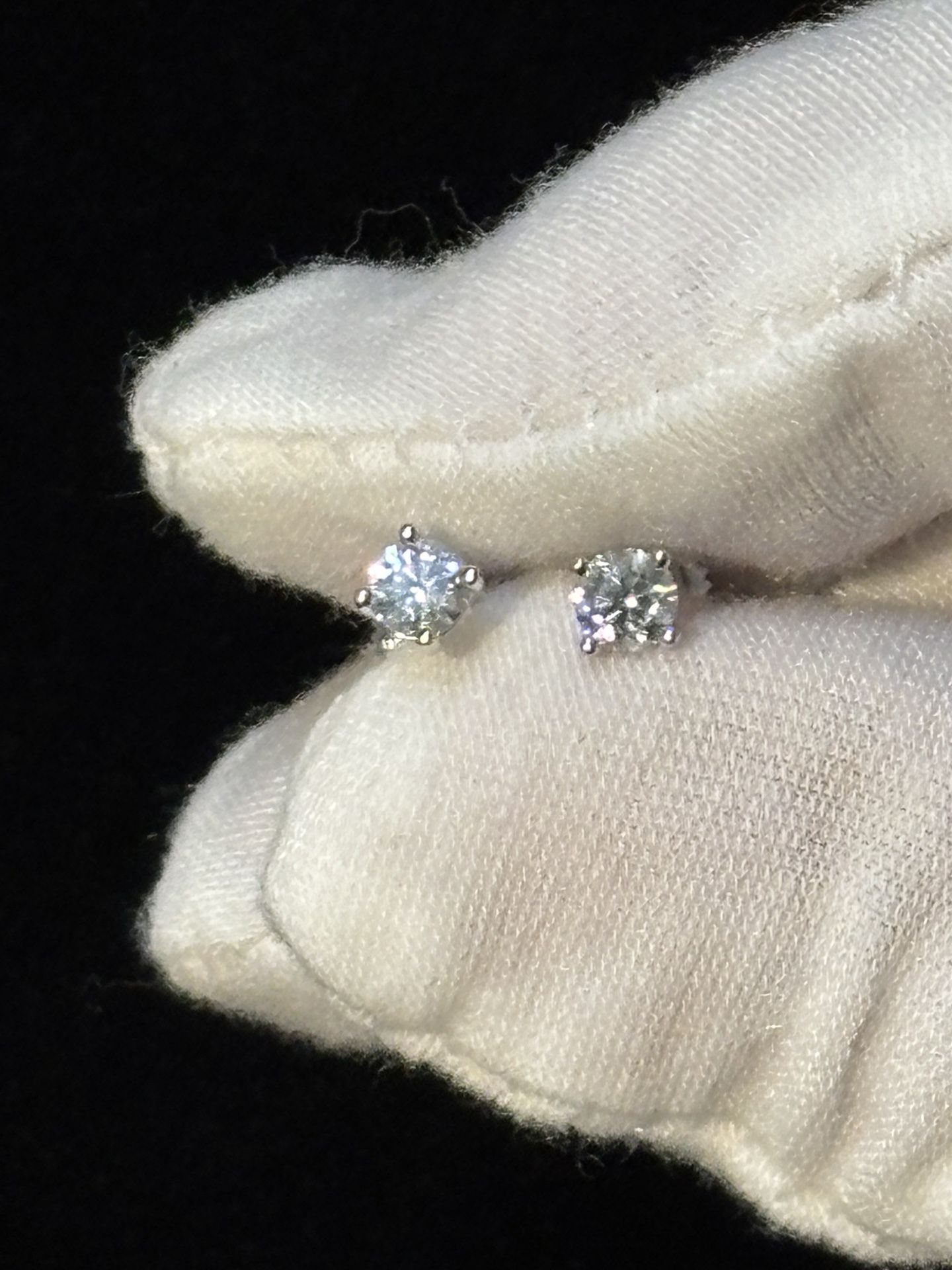 4mm Moissanite 925 Sterling Silver Earrings 