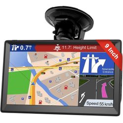 GPS Navigation for Truck - 9 Inch Navigation System with 2024 Lifetime Free Map Updates, Pre-Loaded US/CA/MX Maps, Voice Broadcast, Speed Camera Warni