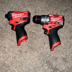 Milwaukee M12 Fuel Brushless Impact Driver Hammer Drill Used Normal Wear Tools Only $199 Or Best Offer 