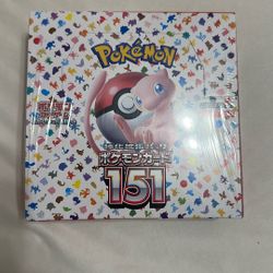Pokemon 151 Japanese Booster Box Sealed No Tears