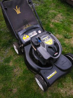 6.75 hp self propel mower with bag