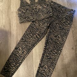 Zella activewear animal print set